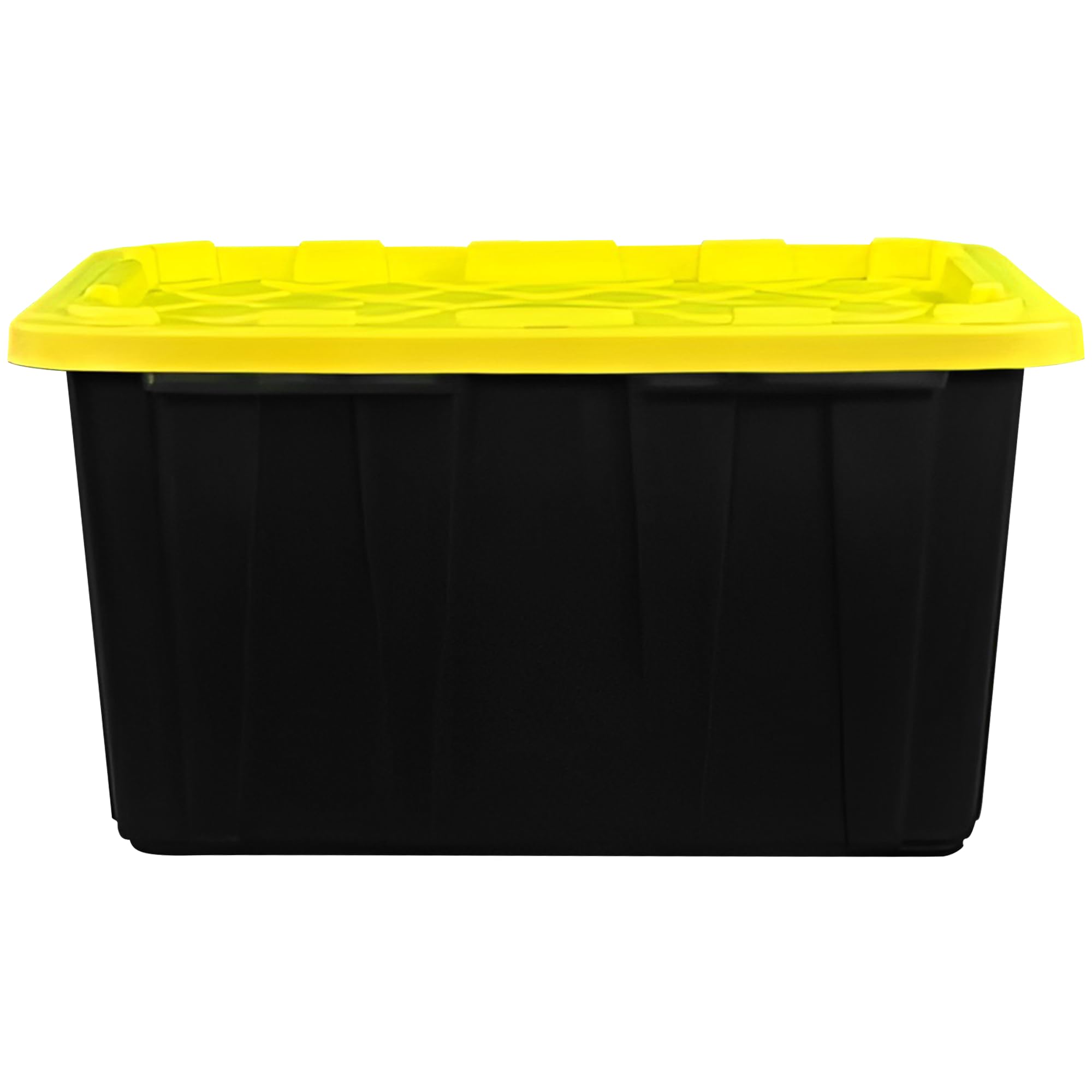 STOWIX BLACK & YELLOW 27-Gallon Storage Bin with Snap-on Lid